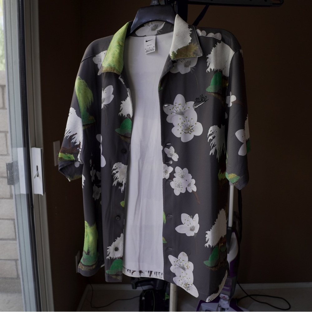 Nike Floral Button-Up Shirt